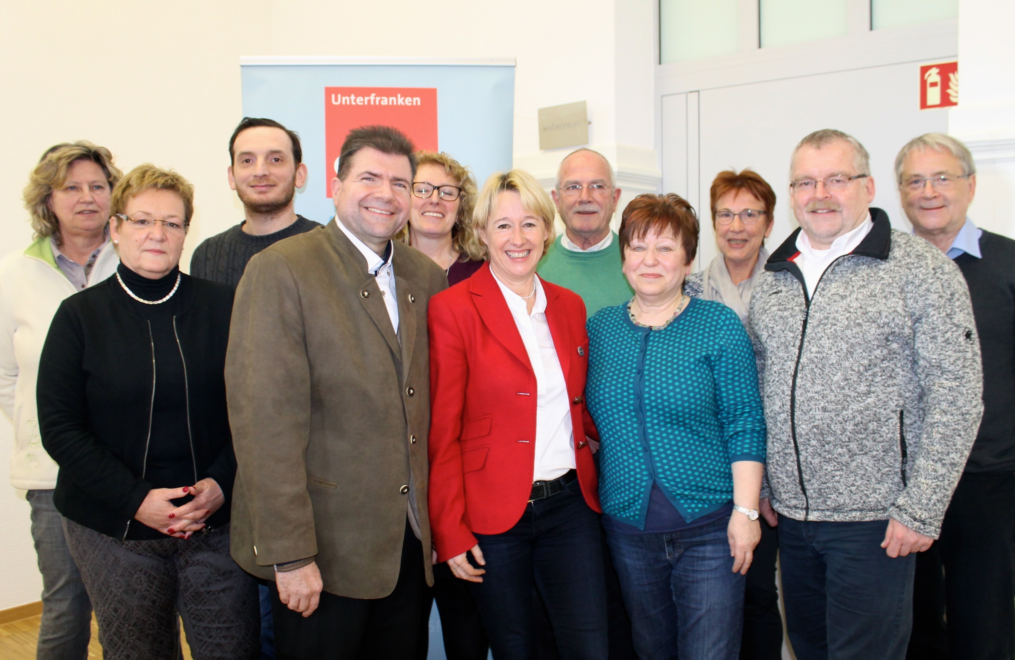 Die Delegierten des SPD-Unterbezirks Aschaffenburg beid er unterfränkischen Wahlkreiskonferenz in Lohr