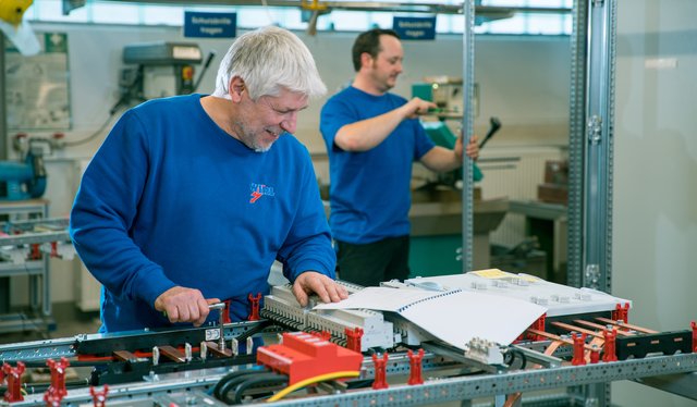 Jürgen Meinelt und Stefan Röcklein, Verteilungsbau (Foto: news creativ)