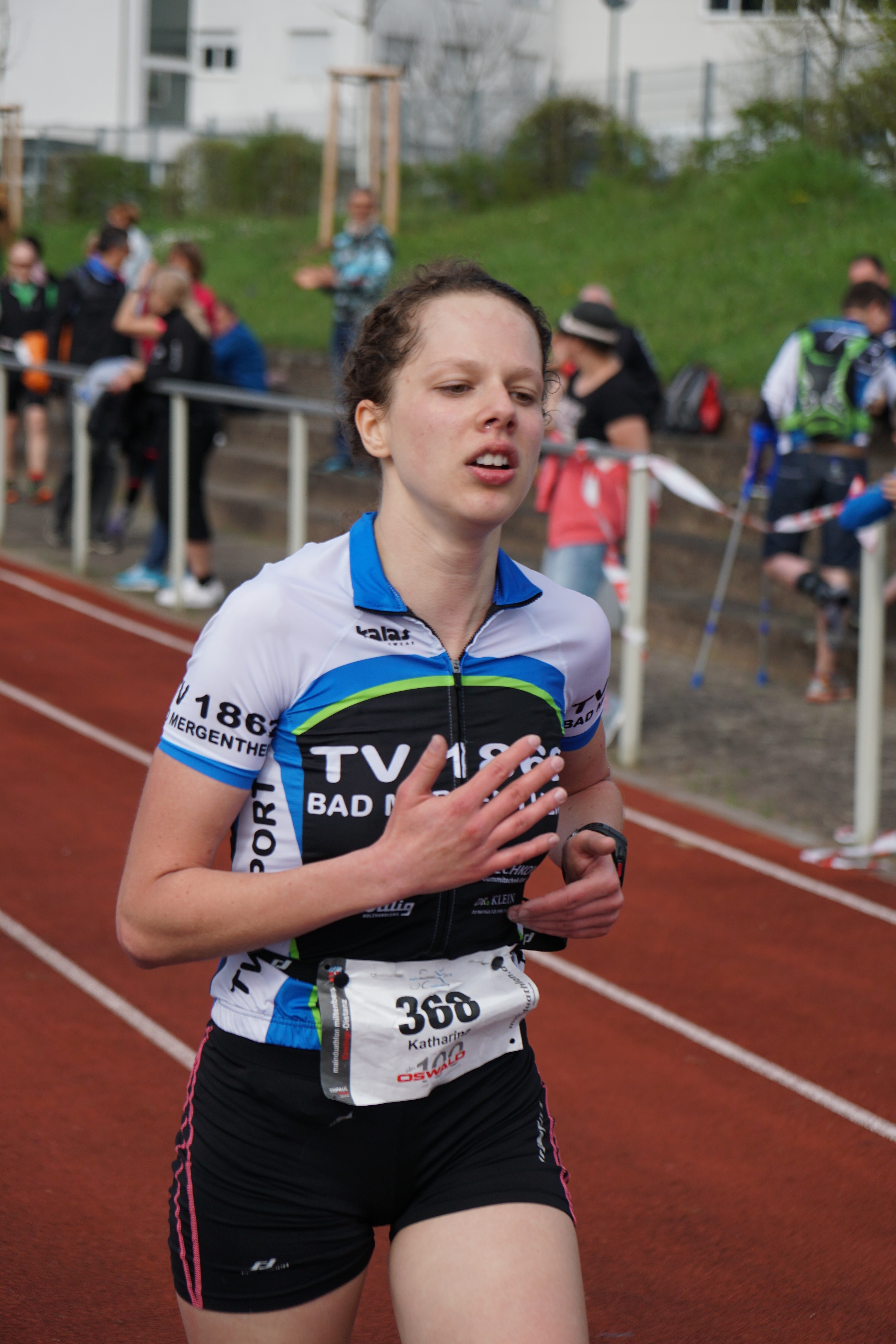 Als zweitschnellste Einsteigerin platzierte sich Katharina Schlegel aus Eichenbühl-Heppdiel. (Tria TV Bad Mergentheim). Foto: Roland Schönmüller