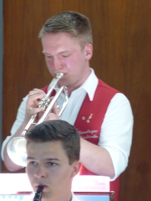 Daniel Schneider von den Schneeberger Musikanten beim Solovortrag
