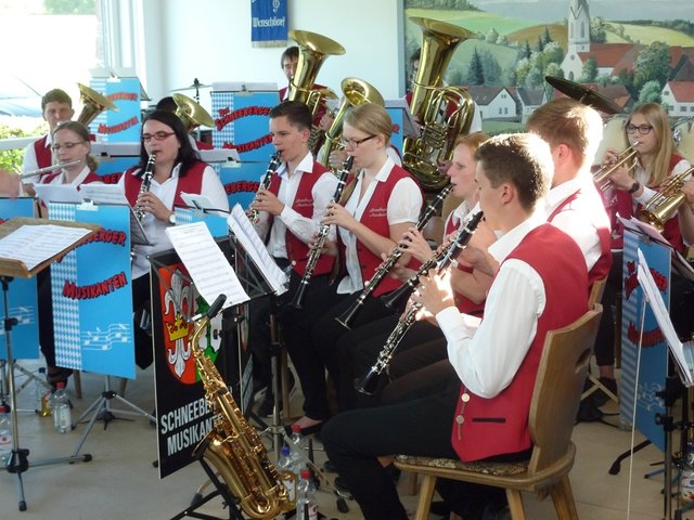 Schneeberger Musikanten unter der Leitung von Berthold Blatz