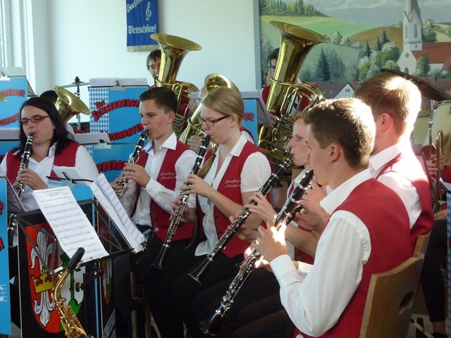 Schneeberger Musikanten unter der Leitung von Berthold Blatz
