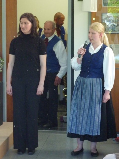 Janina Farrenkopf stellt die Akteure der Jugendkapelle vor