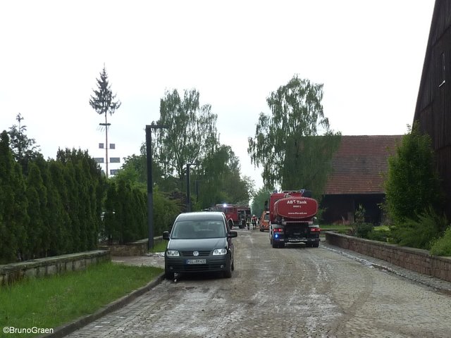 Schlamm und Hagel in Wenschdorf