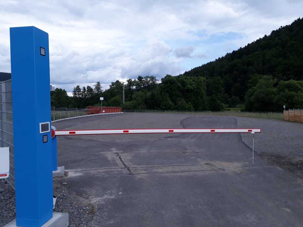 Der neue Grüngutplatz in der Reuboldstraße im Gewerbegebiet Weilbach-Süd