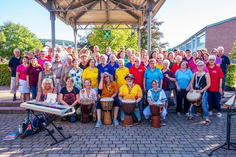 Chor "Canta Nova", Kleinheubach: Sommerfest 2018
mit den Chören "Chorplid", Darmstadt, "Acalanto", Großheubach und der Trommelgruppe „Chakalaka" aus Weilbach.