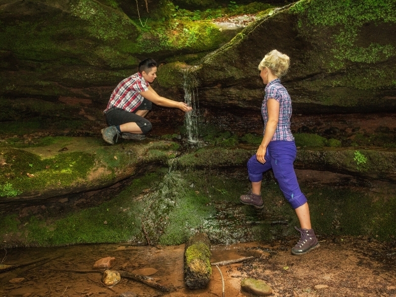 Abenteuer Wasser: Von beidem gibt es in der WANDERarena reichlich.
Foto: WANDERarena Pfälzerwald-Nordvogesen/H. Kröher