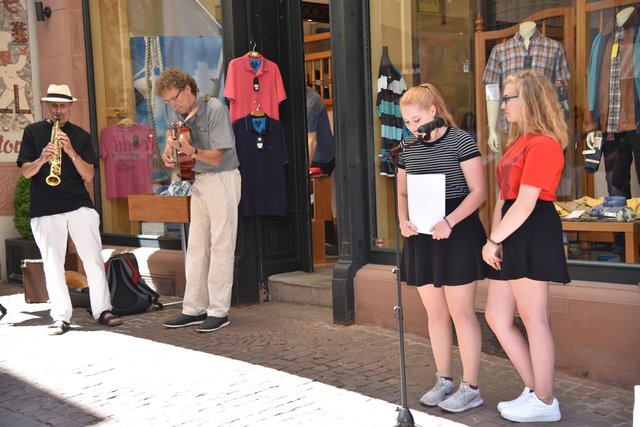 Verlegung Stolpersteine am 3. Juli 2018. | Foto: Georg Bassarab