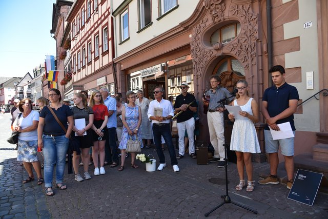 Verlegung Stolpersteine am 3. Juli 2018. | Foto: Georg Bassarab