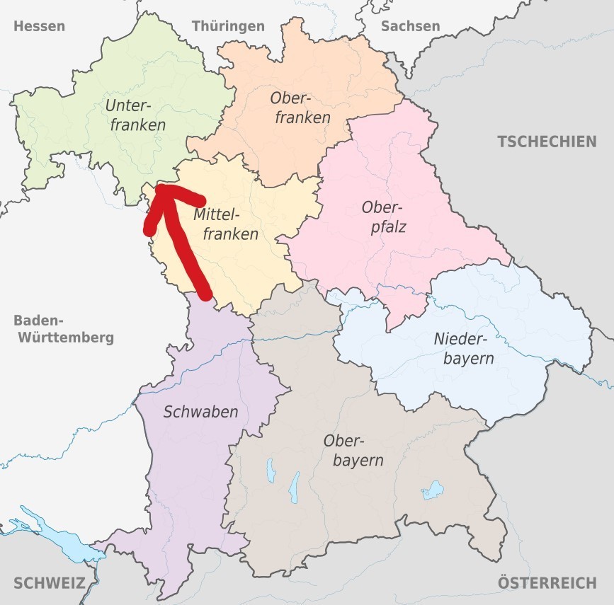 Bayern hat 7 Wahlkreise. Jeder Regierungsbezirk ist ein Wahlkreis. Bei uns ist der Wahlkreis Unterfranken.