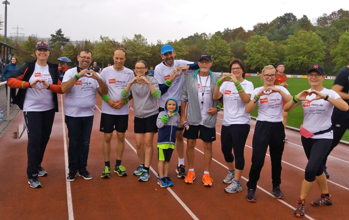 Das News-Verlag-Runningteam bedankt sich für diese tolle Benefiz-Lauf-Aktion. (Bild v. Eva Kern)