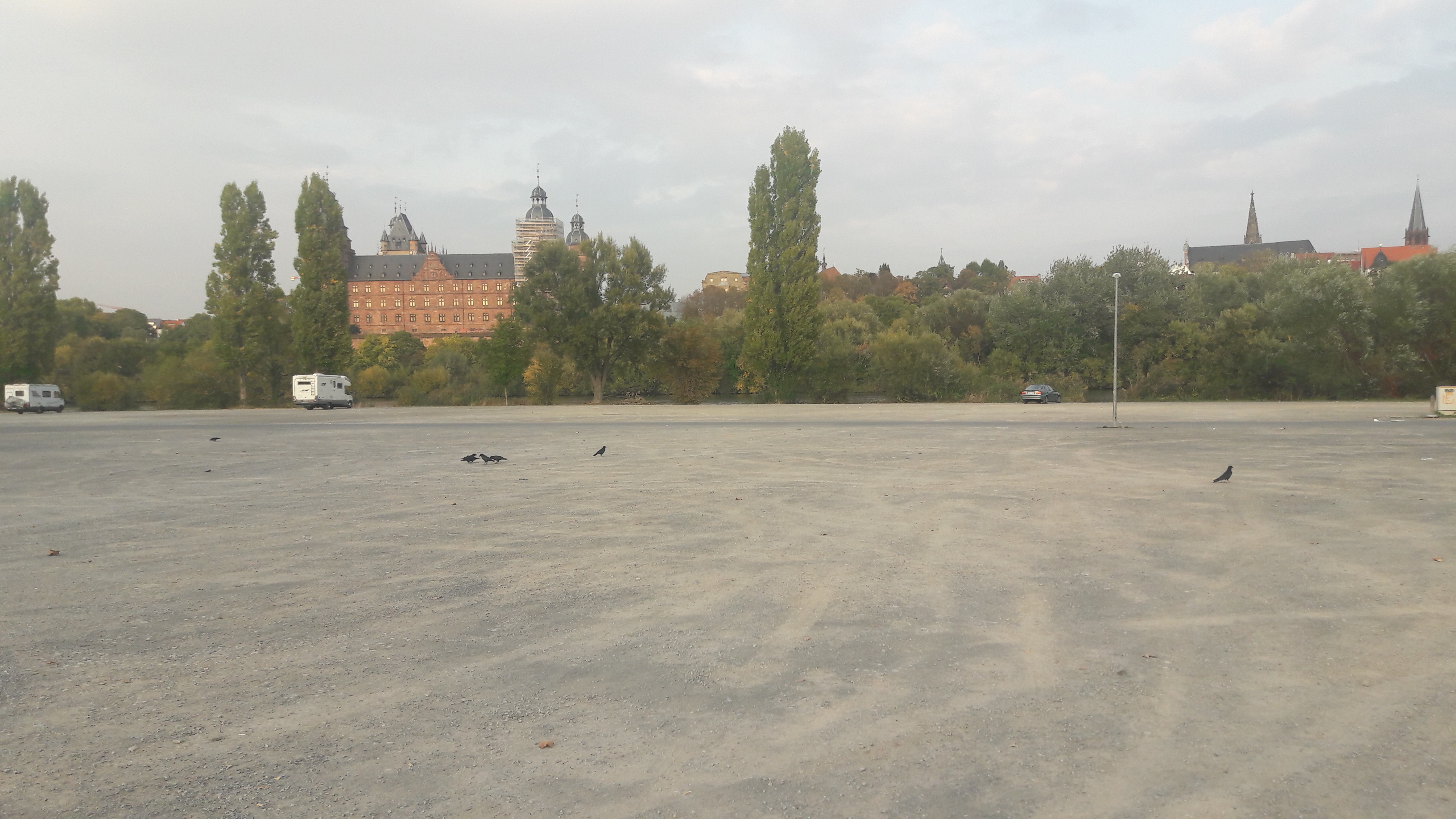 Der Volksfest-Platz - von dort in die Innenstadt