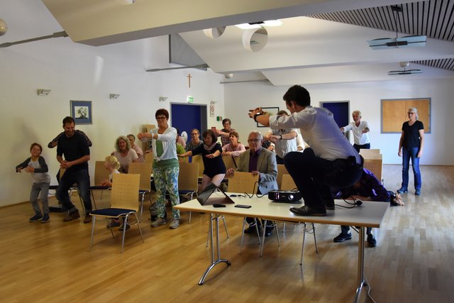 Workshop „Legales Doping für ein gesundes Leben – Warum Bewegung unterschätzt wird“ von Uwe Eisner.