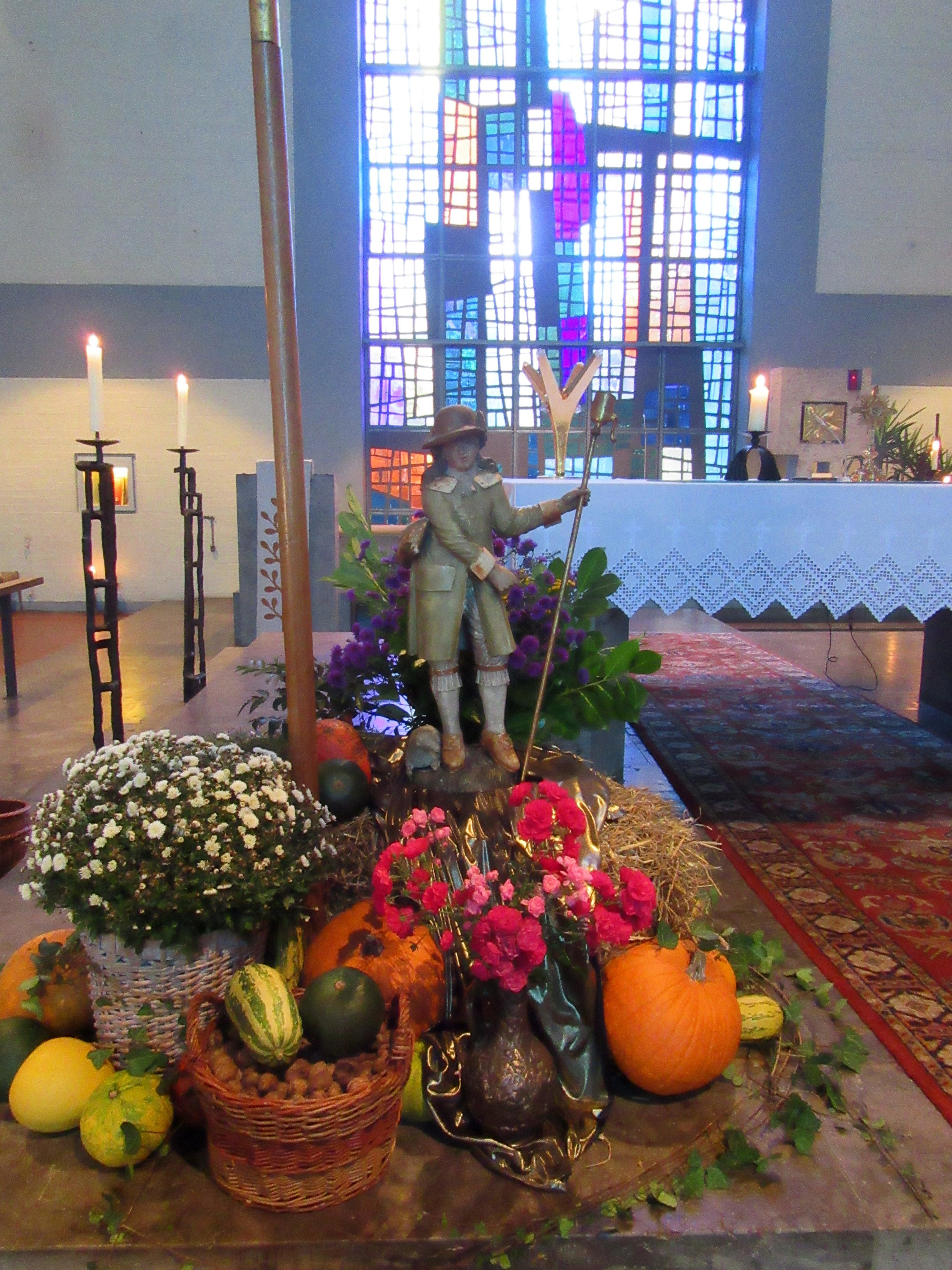 Figur des Hl. Wendelin in der Pfarrkirche