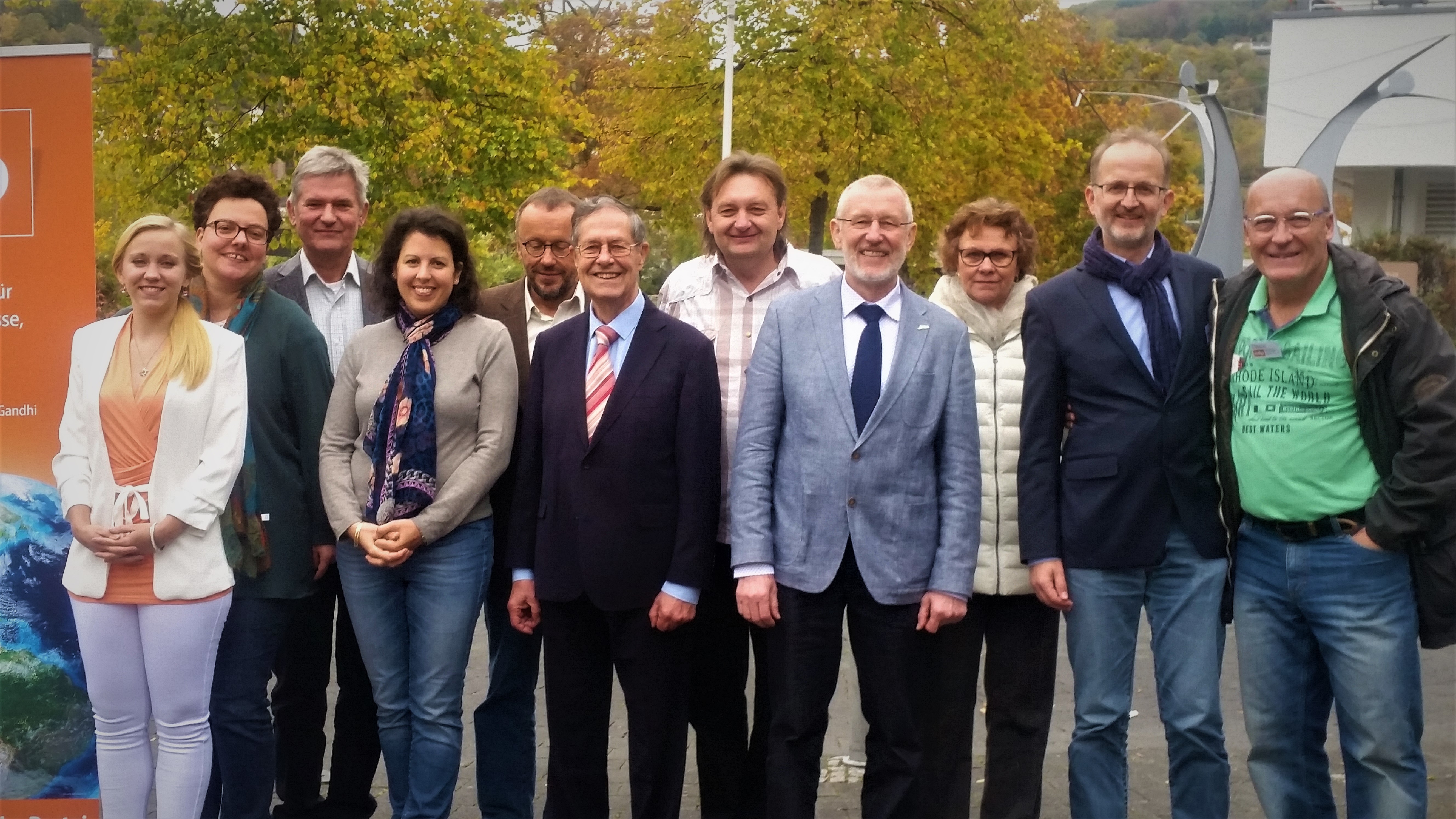 EU Kandidaten ÖDP für Miltenberg Wolfgang Winter ganz rechts,