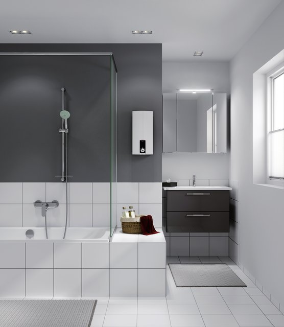Eine günstige Alternative soll der Computerbild-Sieger im Preis-Leistungs-Vergleich sein: der DHB ST kommt ebenfalls von Hersteller Stiebel Eltron. Auch er ist energieeffizient und sorgt für gleichmäßig warmes Wasser. Wer auf Technikdetails wie Touch-Display und Fernbedienung keinen Wert legt, für den ist dieses Gerät ausreichend, so das Fazit der Test-Experten. | Foto: Stiebel Eltron/TRD Bauen und Wohnen