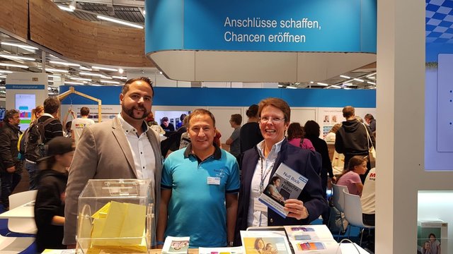 v.l.n.r.:Andrea Faggiano, LEV-RS Ufr.;Thomas Stachel, 3.LEV-RS-Vorsitzender; Johanna Scharl, LEV-RS-Obb.