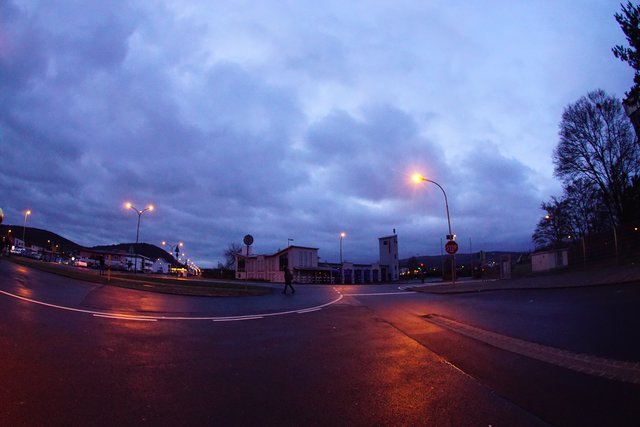 Februar-Morgen in Erlenbach am Main. 