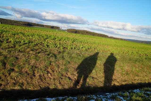 Unterwegs zu zweit im Odenwald. 