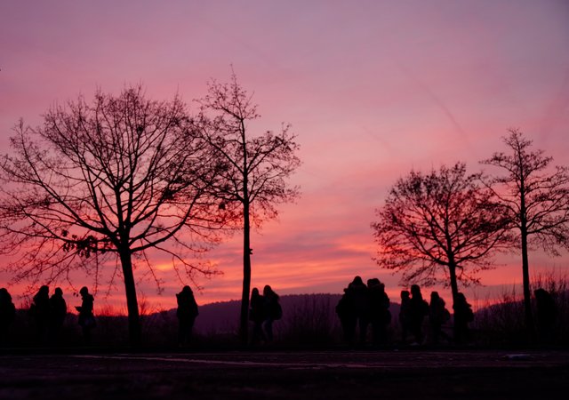Unterwegs zur Schule in Erlenbach am Main. 