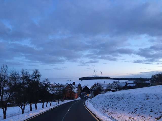 Später Februar-Nachmittag in Miltenberg-Schippach. 