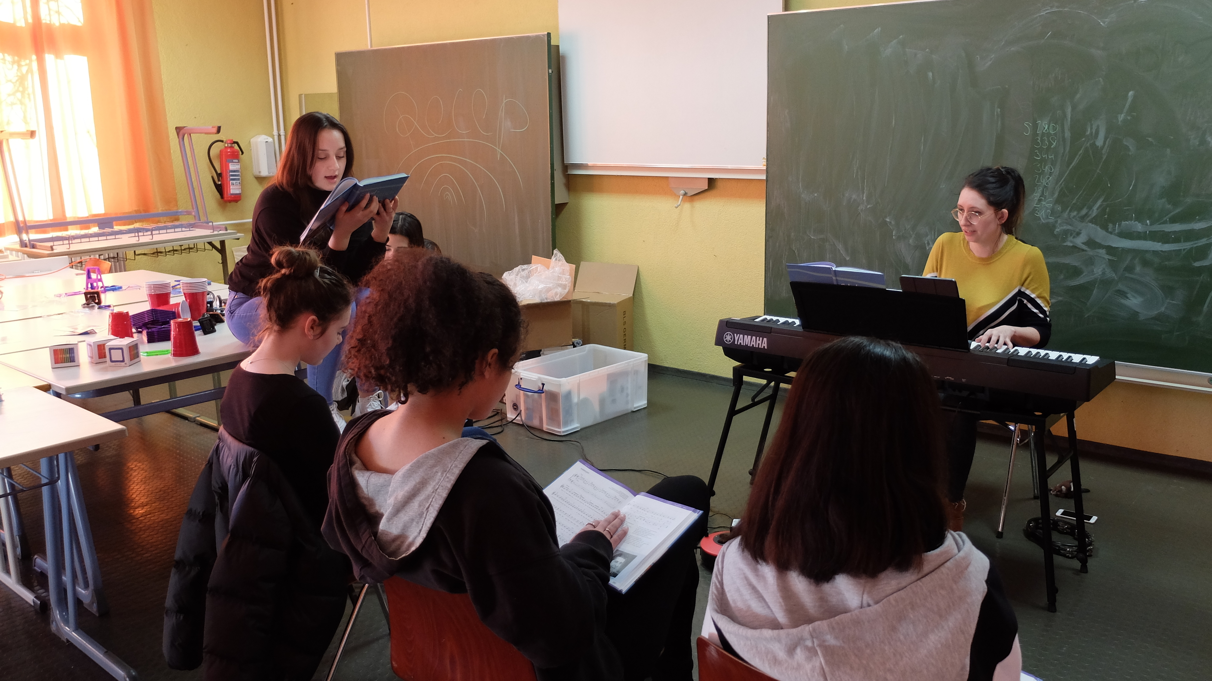 Einen Tag in der Schule mal machen was man möchte. Am Workshopday was das möglich.