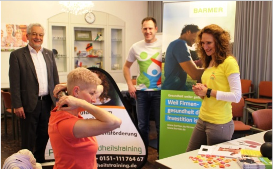 Faszientraining im Rathaus