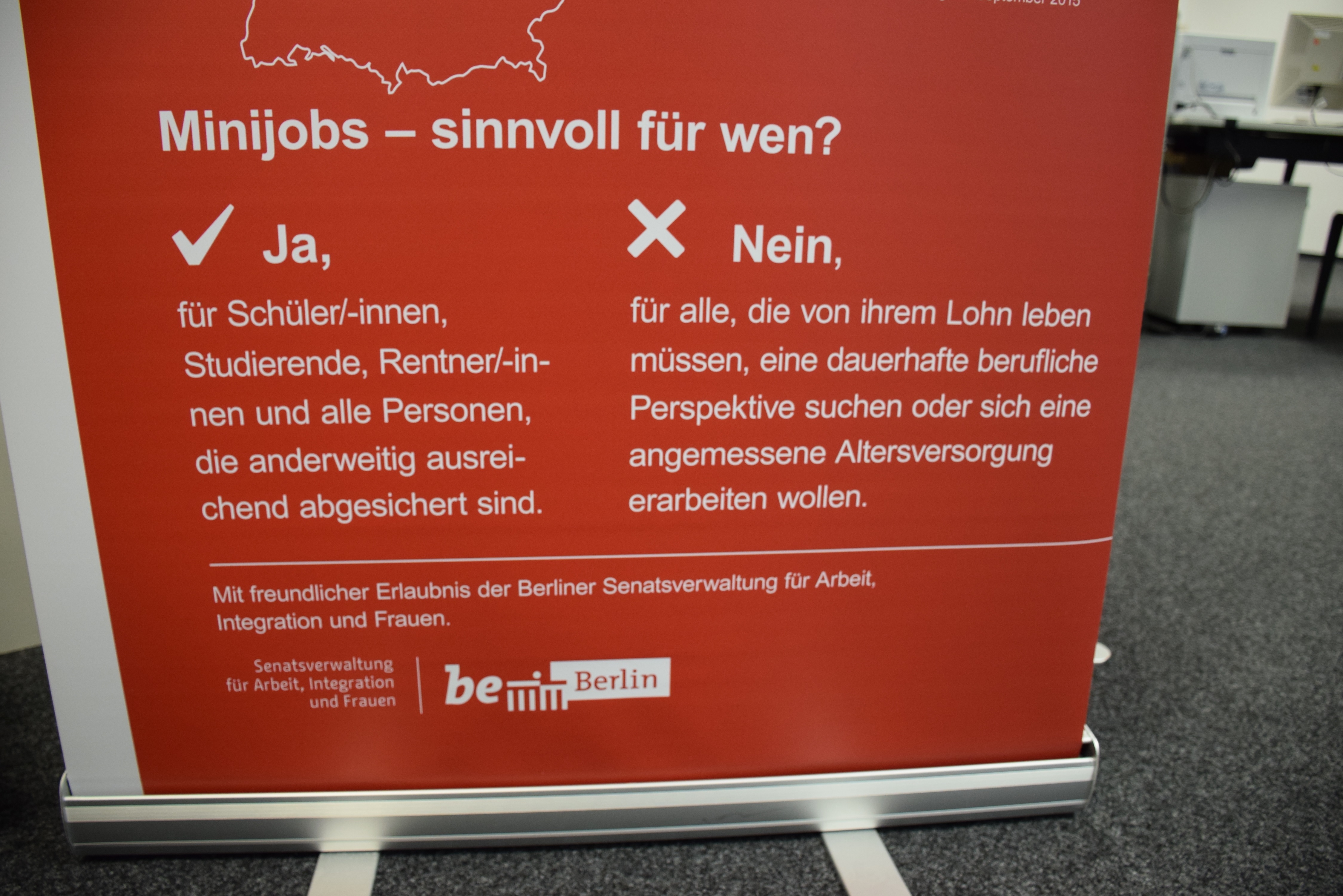 Minijob - Pro und Contra
