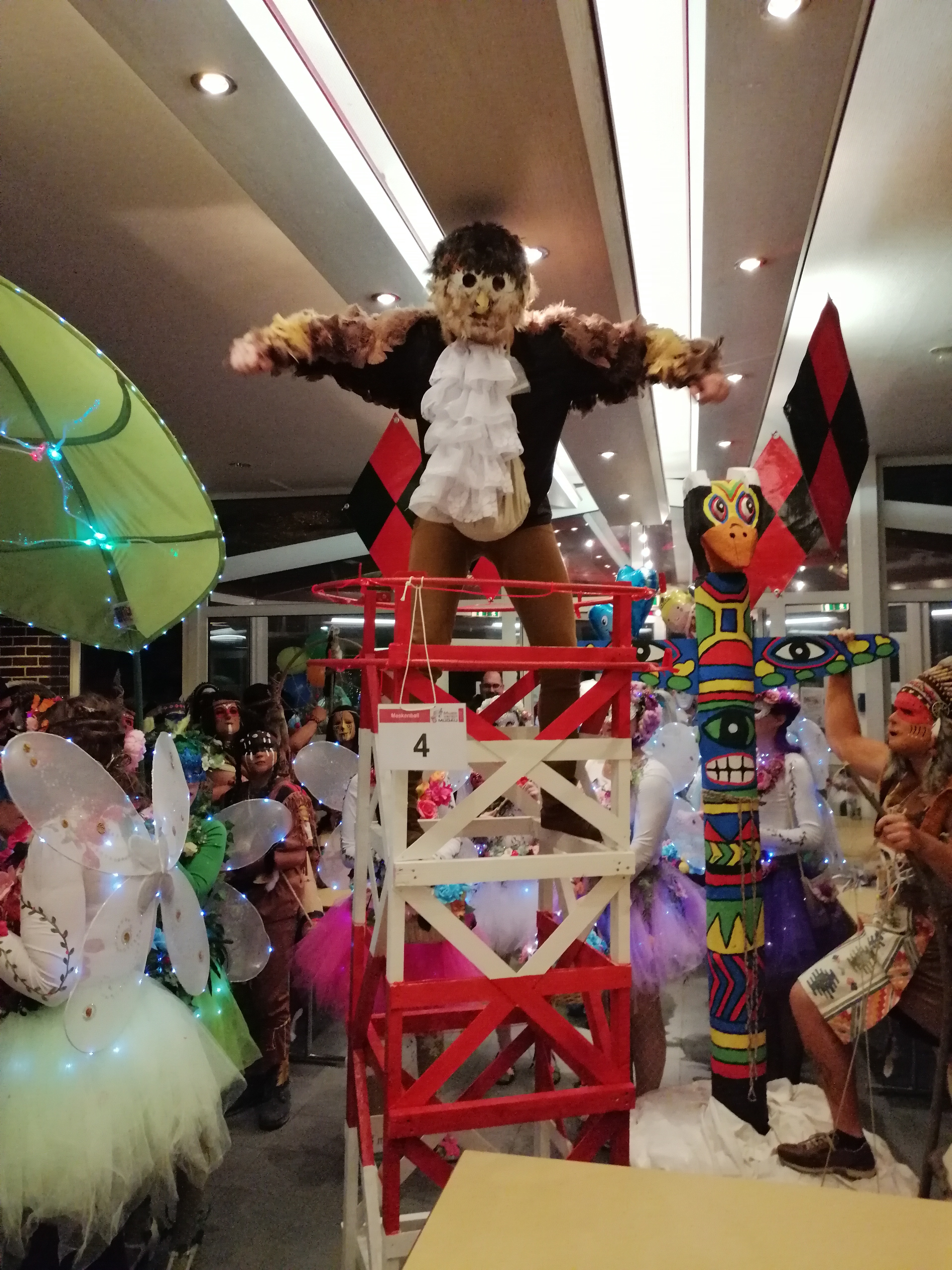 Sieger bei den Einzel-Masken - Der Spatz auf dem Turm