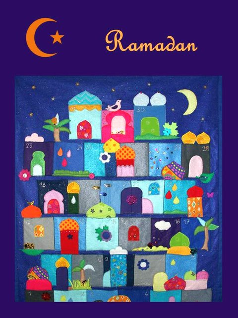 So sehen unsere Ramadankalender 2019 aus.
Dies ist ein Beispiel, so oder so ähnlich werden die Kalender aussehen!