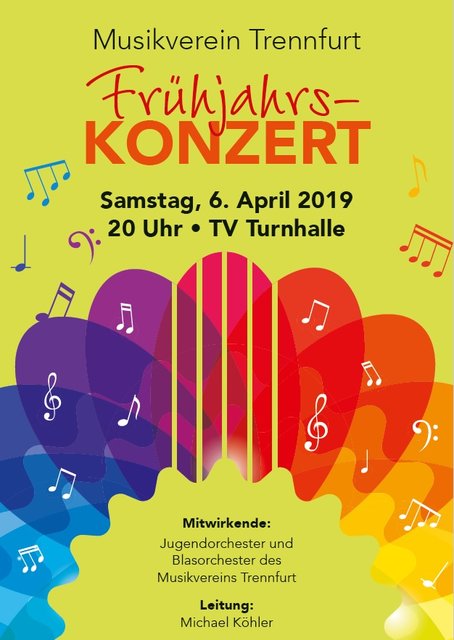 Frühjahrs-KONZERT am Samstag, 6. April 2019 in Trennfurt am Main