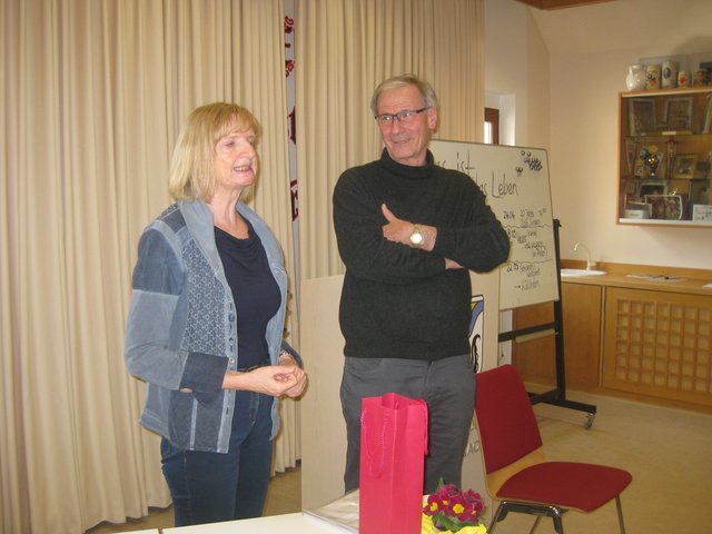 Alfred Zenger mit Referentin Birgit Amend