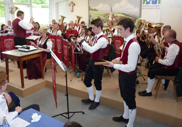 Musikverein Eichenkranz Eichenbühl beim Musikalischen Maienabend am 5. Mai 2019 in Wenschdorf