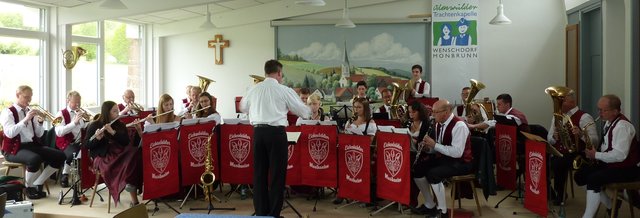 Musikverein Eichenkranz Eichenbühl beim Musikalischen Maienabend am 5. Mai 2019 in Wenschdorf