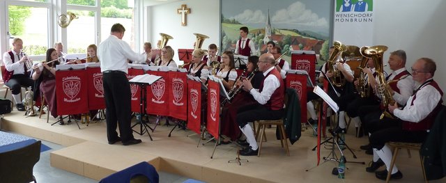 Musikverein Eichenkranz Eichenbühl beim Musikalischen Maienabend am 5. Mai 2019 in Wenschdorf