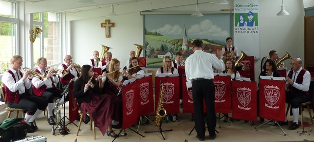 Musikverein Eichenkranz Eichenbühl beim Musikalischen Maienabend am 5. Mai 2019 in Wenschdorf
