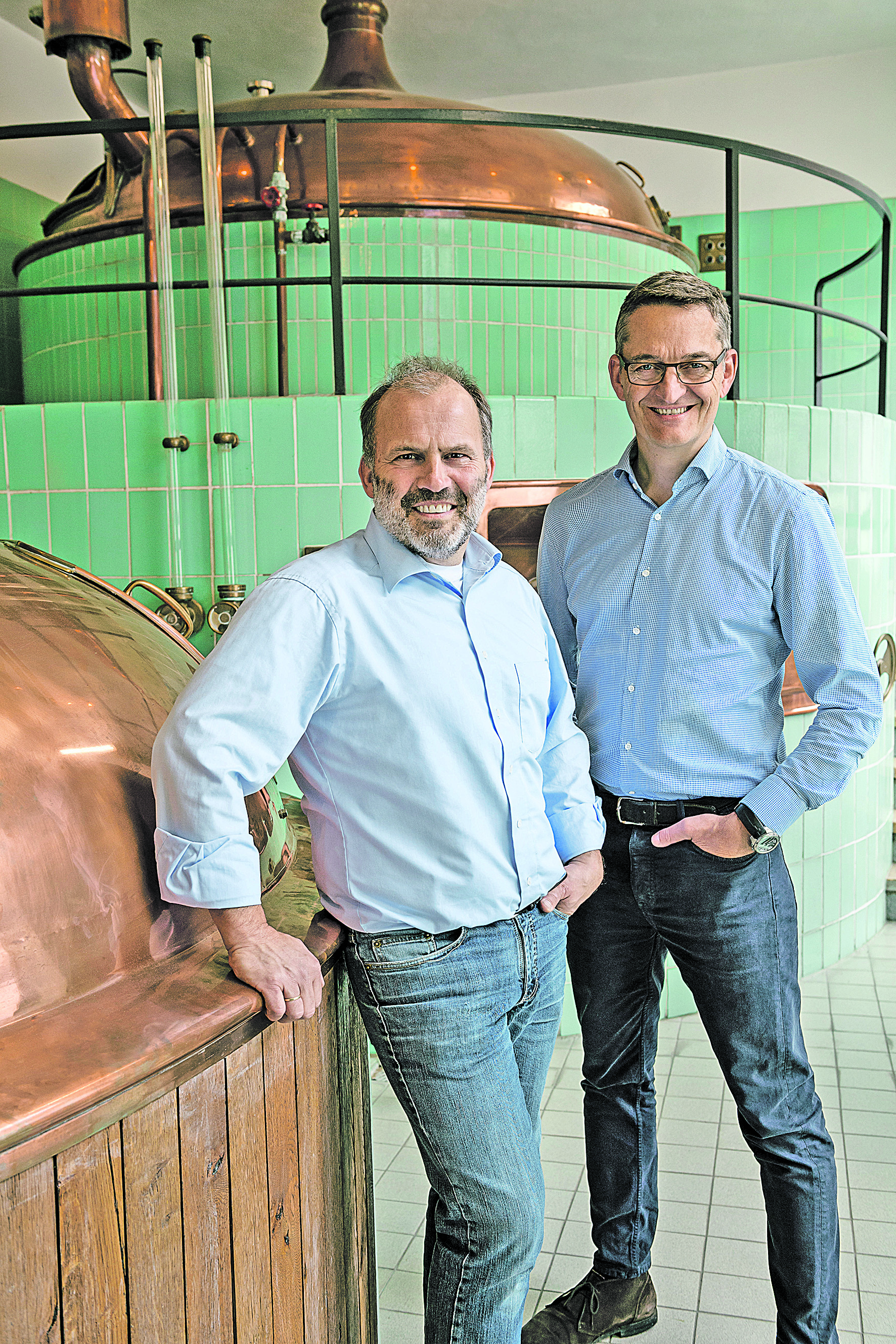 Johannes und Cornelius Faust, Geschäftsführer des Brauhaus Faust zu Miltenberg: „Wachstum, Investitionen - und ein neuer Braumeister.“