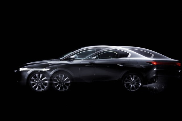 – Diese Aufnahme des Mazda3 steht für den Begriff Befreiung.