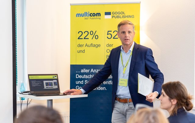 Gogol Study Tour am 8. Mai 2019 im News Verlag Miltenberg: Dr. Martin Huber, Geschäftsführer  Gogol Publishing. | Foto: News Creativ