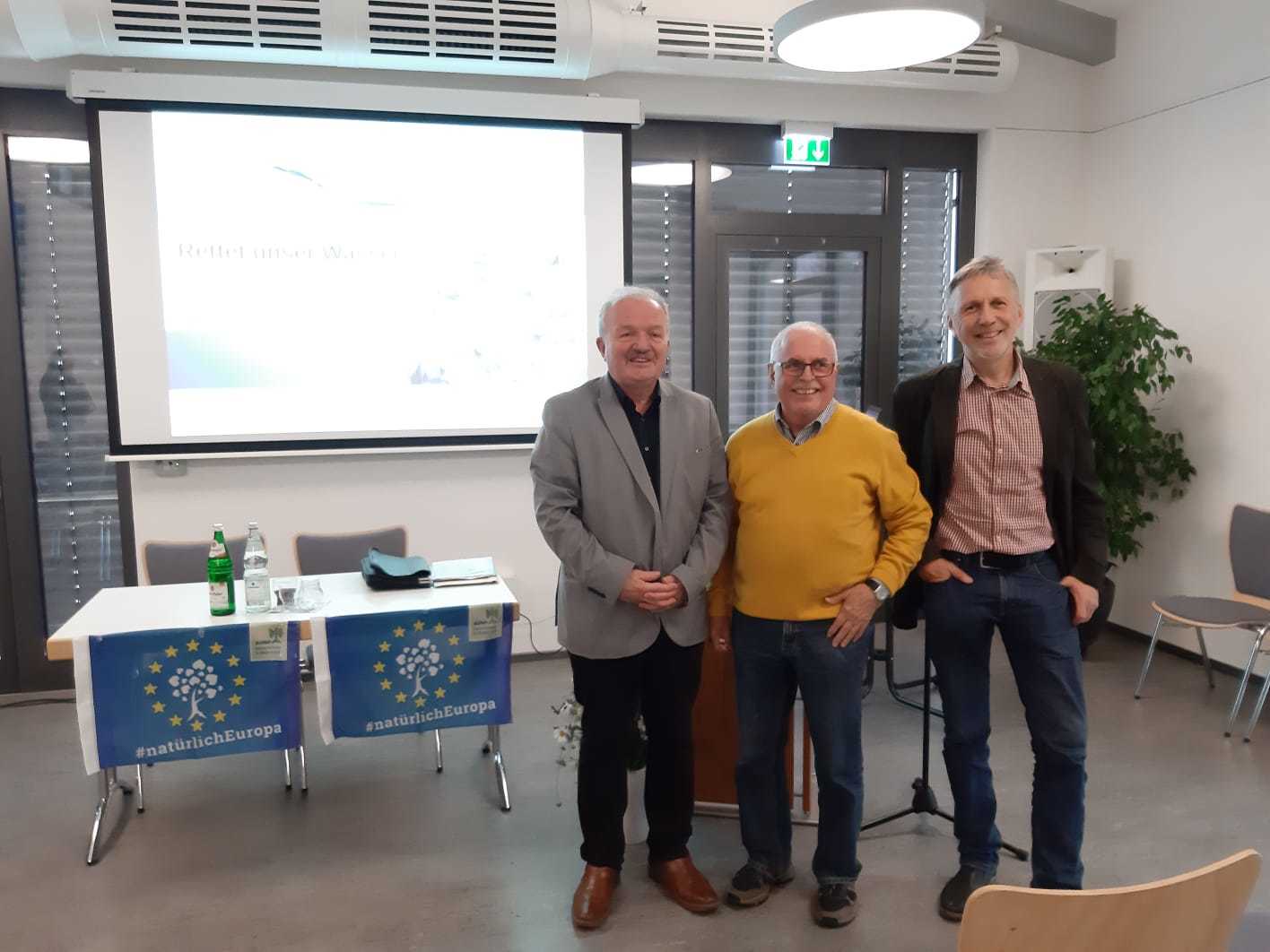 Von links nach rechts: Hans Jürgen Fahn, Sebastian Schönauer und Bernd Kempf