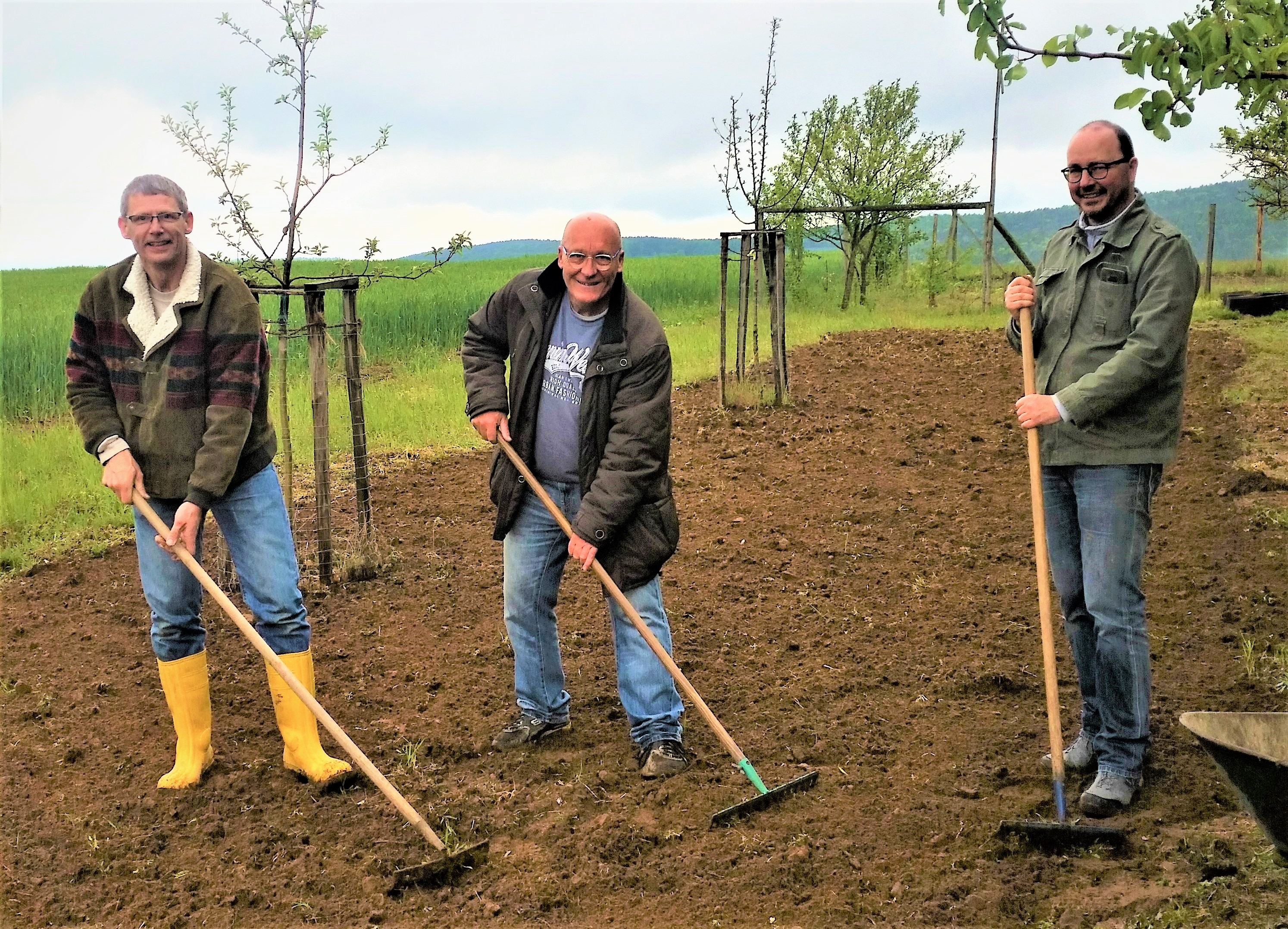 Aktionsbündnis mit weiteren Aktivitäten ,im Bild Mitglieder des Aktionsbündnisses v.l. Klaus Vath, Wolfgang Winter und Manfred Knippel