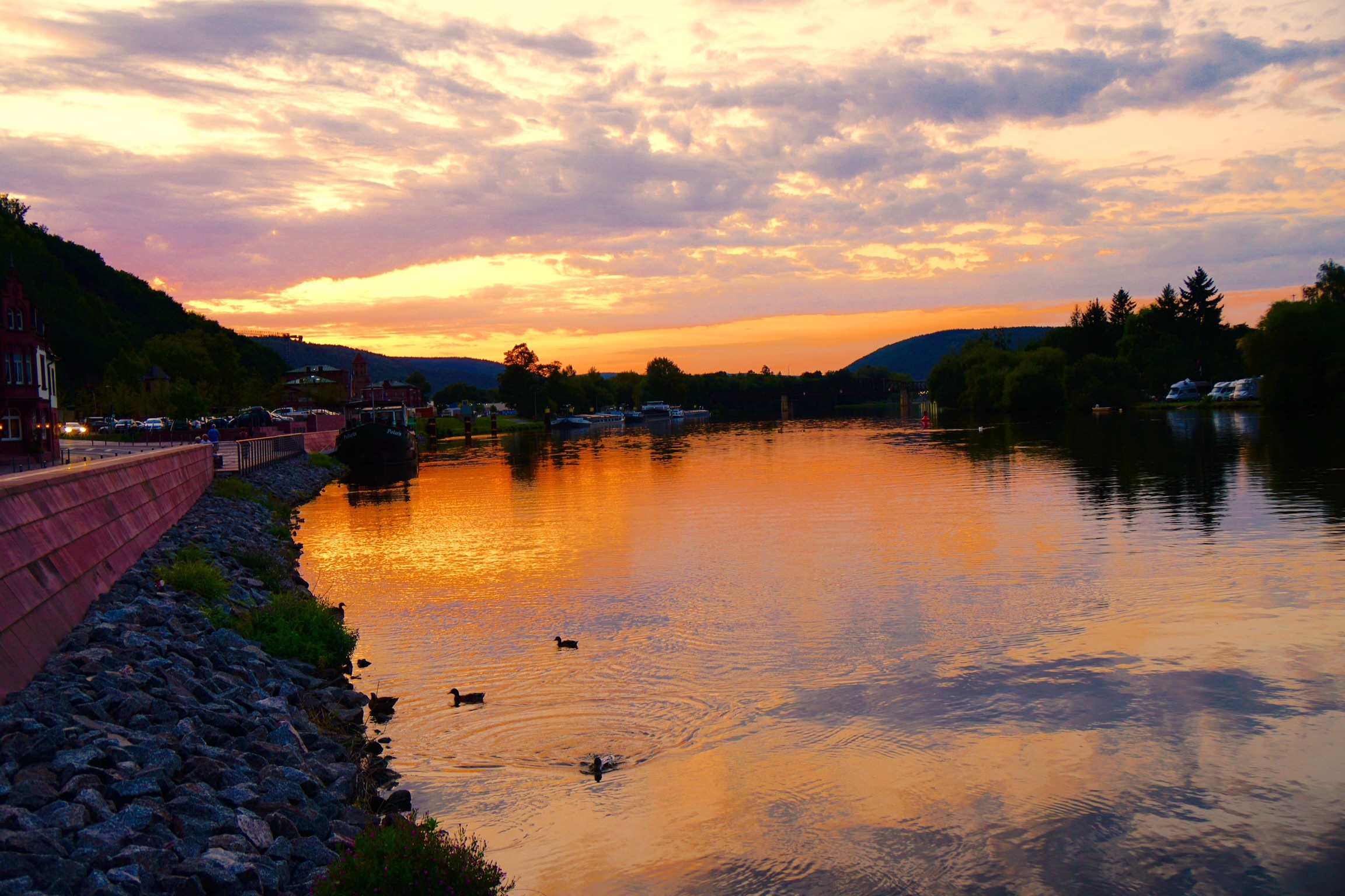 An der Mainpromenade in Miltenberg