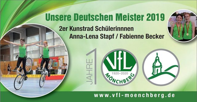 Gratulations-Logo zur Deutschen Meisterschaft | Foto: VfL Mönchberg
