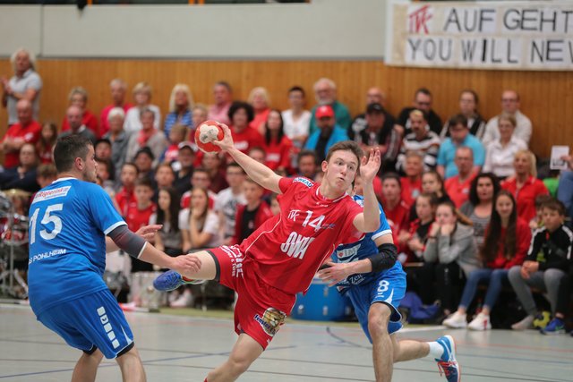 Tim Häufglöckner, einer der Leistungsträger der Kirchzeller Handballer, hat beim Wurf das Ziel fest im Blick. | Foto: TV Kirchzell