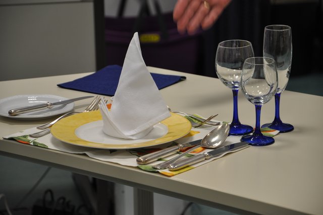 Geschäftsessen mit dem Chef - kein Problem.