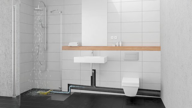 Bild 2: Quelle: PLANCOFIX LINE in Funktion. Das Abwasser wird über eine kleine Pumpe in die vorhandene Abwasserleitung gepumpt. | Foto:  Foto: Pentair Jung Pumpen/TRD Bauen und Wohnen