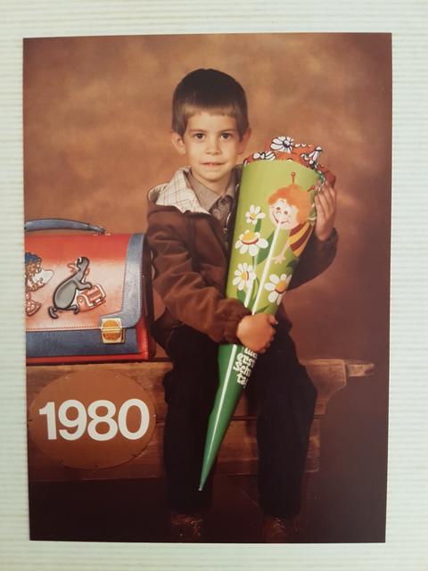 Landrat Jens Marco Scherf als Erstklässler in Wörth