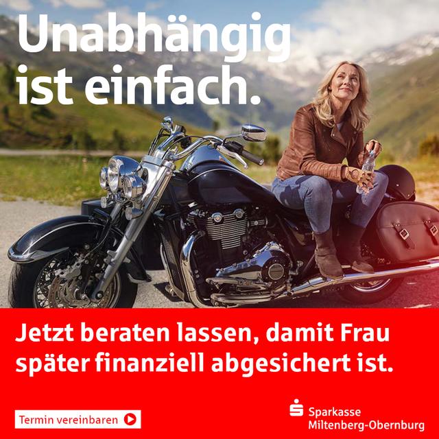 Jetzt beraten lassen, damit Frau später finanziell abgesichert ist.