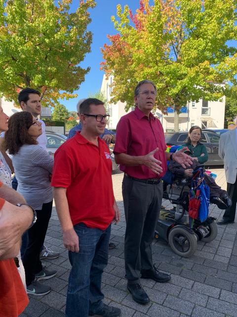Stadtrats-Kandidat Uwe Flaton und OB-Kandidat Jürgen Herzing