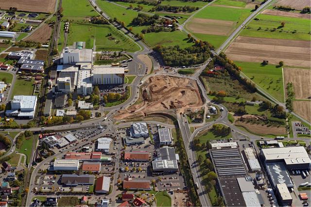 Blick auf die Baustelle am Kreisel Kleinheubach. | Foto: Staatliches Bauamt Aschaffenburg